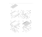 Frigidaire FFHT1715LBA shelves diagram