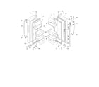 Crosley CFD28SDS9 fresh food doors diagram