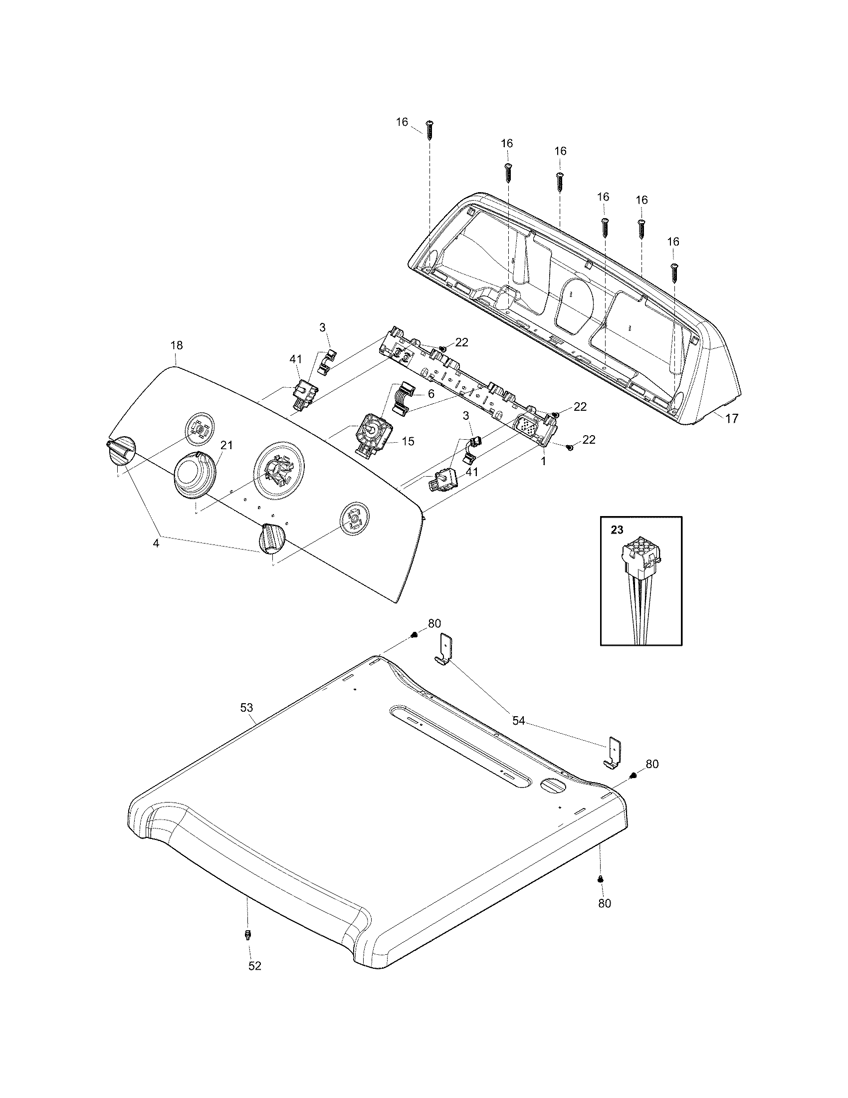 Controls/top panel
