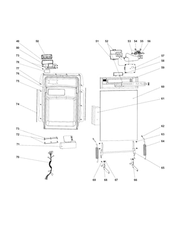 Control panel/door