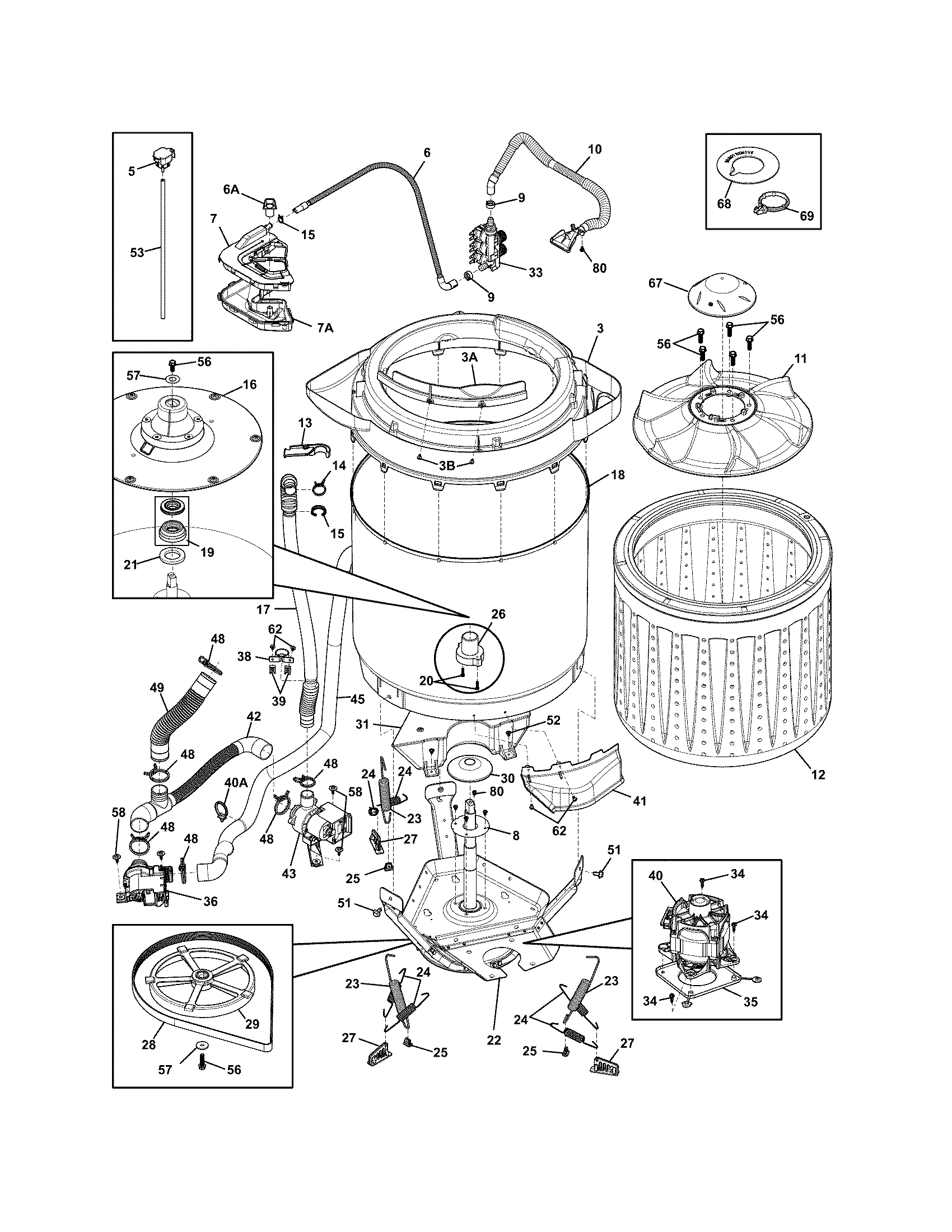 Motor/tub