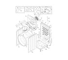 Electrolux EIMED6CLSS2 cabinet/drum diagram