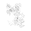 Frigidaire FFLE2022MW0 motor/blower/belt diagram