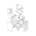 Frigidaire FFLE2022MW0 lower cabinet/top diagram