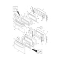 Frigidaire FGGF301DNWB doors diagram
