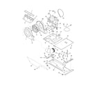Frigidaire CFLE2022MW0 motor/blower/belt diagram