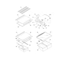 Frigidaire FRT18G6PS0 shelves diagram