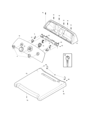 Controls/top panel