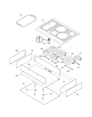 Main top/surface units