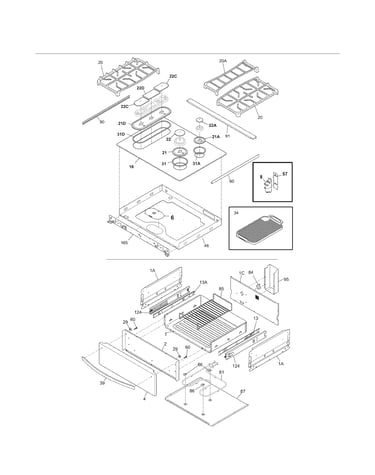 Main top/drawer