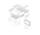 Frigidaire FPHB2899LFC freezer drawer, baskets diagram