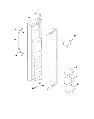 Freezer door