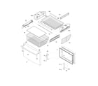 Frigidaire FPHB2899LFD freezer drawer, baskets diagram