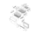 Electrolux E23BC68JPS7 freezer drawer, baskets diagram