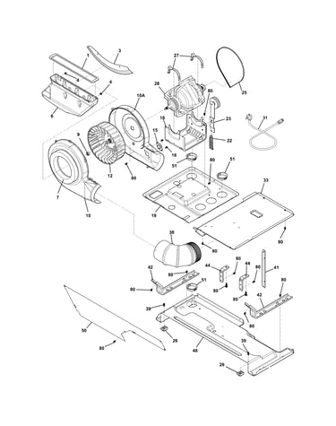 Motor/blower/belt