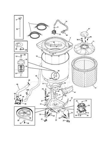 Motor/tub