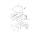 Crosley CRE3580PWA top/drawer diagram