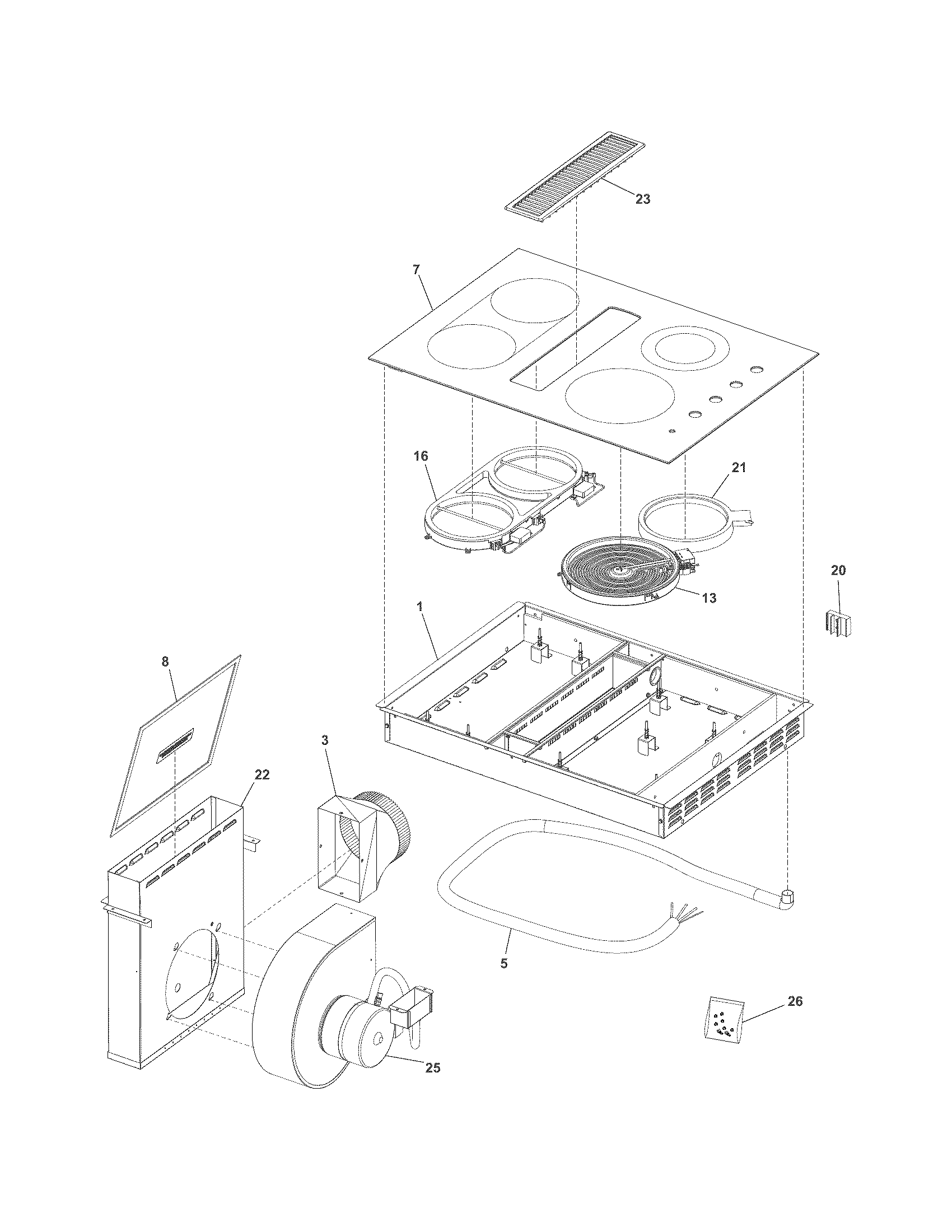 Main top/surface units