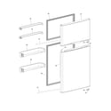 Frigidaire FFPT10F3NM0 door diagram