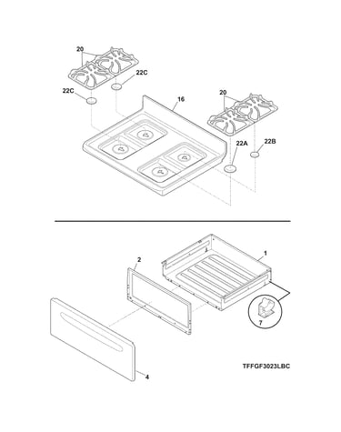 Top/drawer