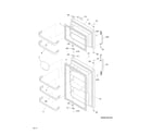 Frigidaire FFHT1814LW9 doors diagram