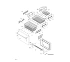 Electrolux E23BC68JPS9 freezer drawer, baskets diagram
