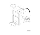 Frigidaire FGHB2735NE2 controls & ice dispenser diagram