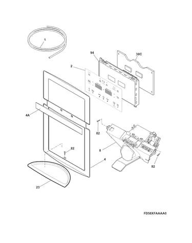 Controls & ice dispenser