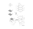 Frigidaire FFHS2311PF1 shelves diagram