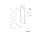 Frigidaire FFHS2313LSB refrigerator door diagram