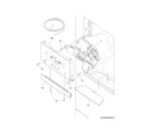 Frigidaire FPHB2899PF1 controls & ice dispenser diagram