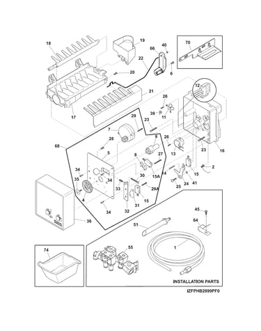 Freezer ice maker