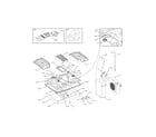 Universal/Multiflex (Frigidaire) RC30DG60PS0 cook top diagram