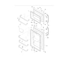 Frigidaire FFTR18D2PW4 doors diagram