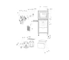 Frigidaire BFPH45F4LM cabinet/controls diagram