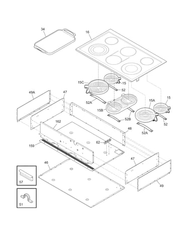 Main top/surface units