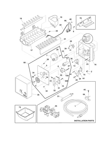 Freezer ice maker