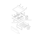 Frigidaire CFEF3014LWF top/drawer diagram