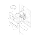 Frigidaire FPHB2899PF2 controls & ice dispenser diagram