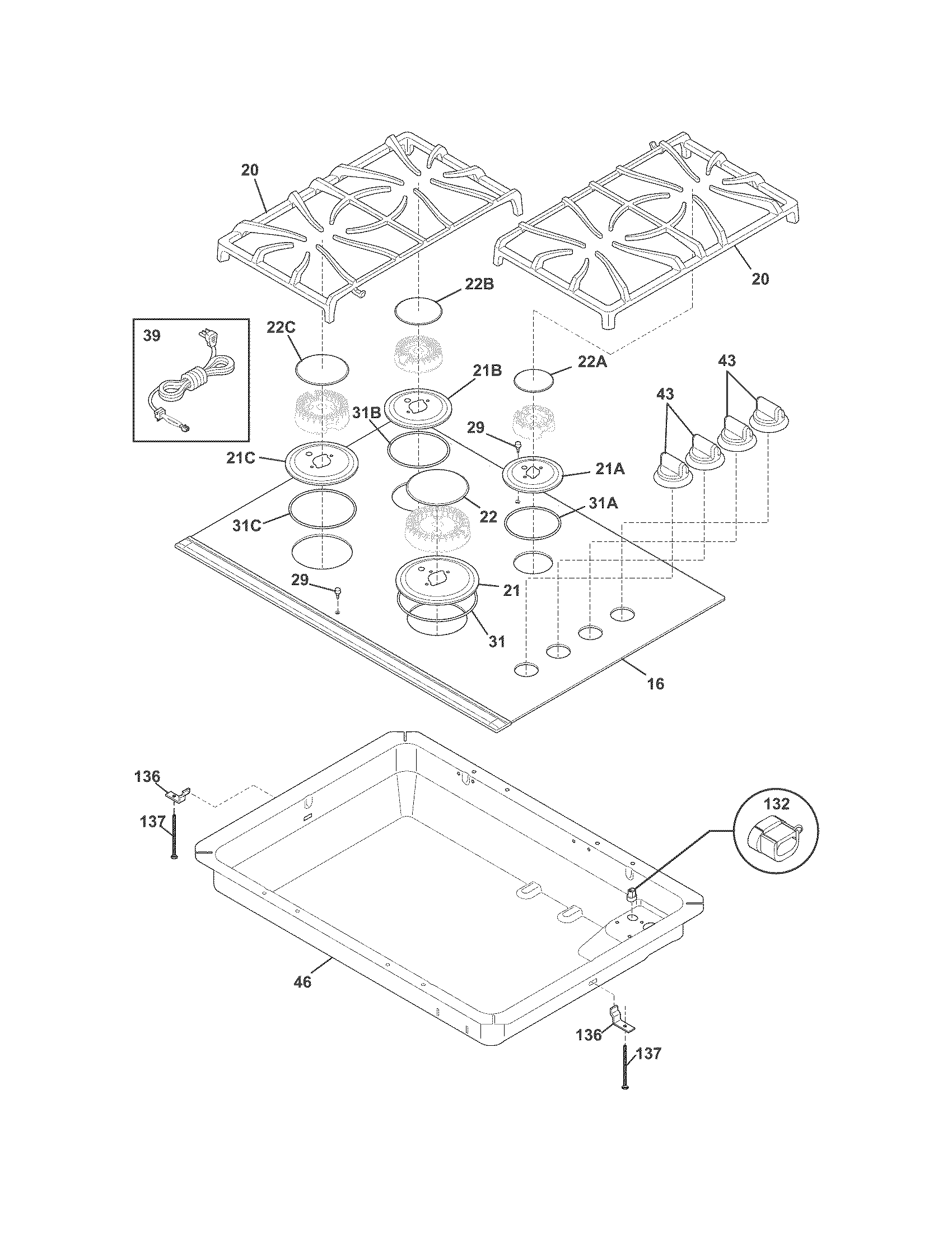 Cook top