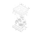 Frigidaire CGEF308TNF2 main top diagram