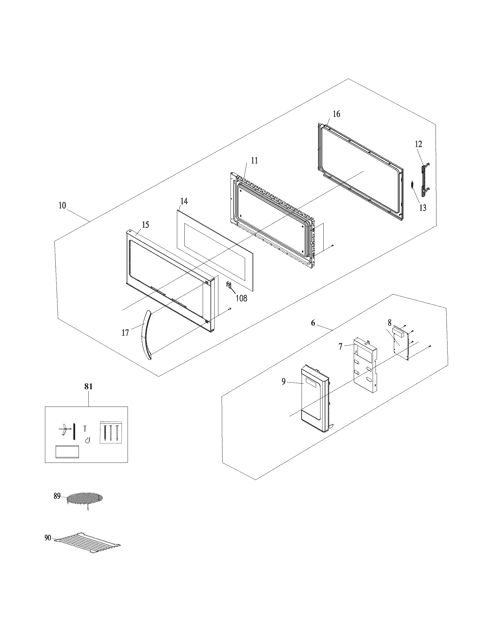 CONTROL PANEL,DOOR,MISCELLANEOUS