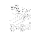 Frigidaire FFGC3625LBC burner diagram