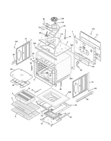 Upper oven