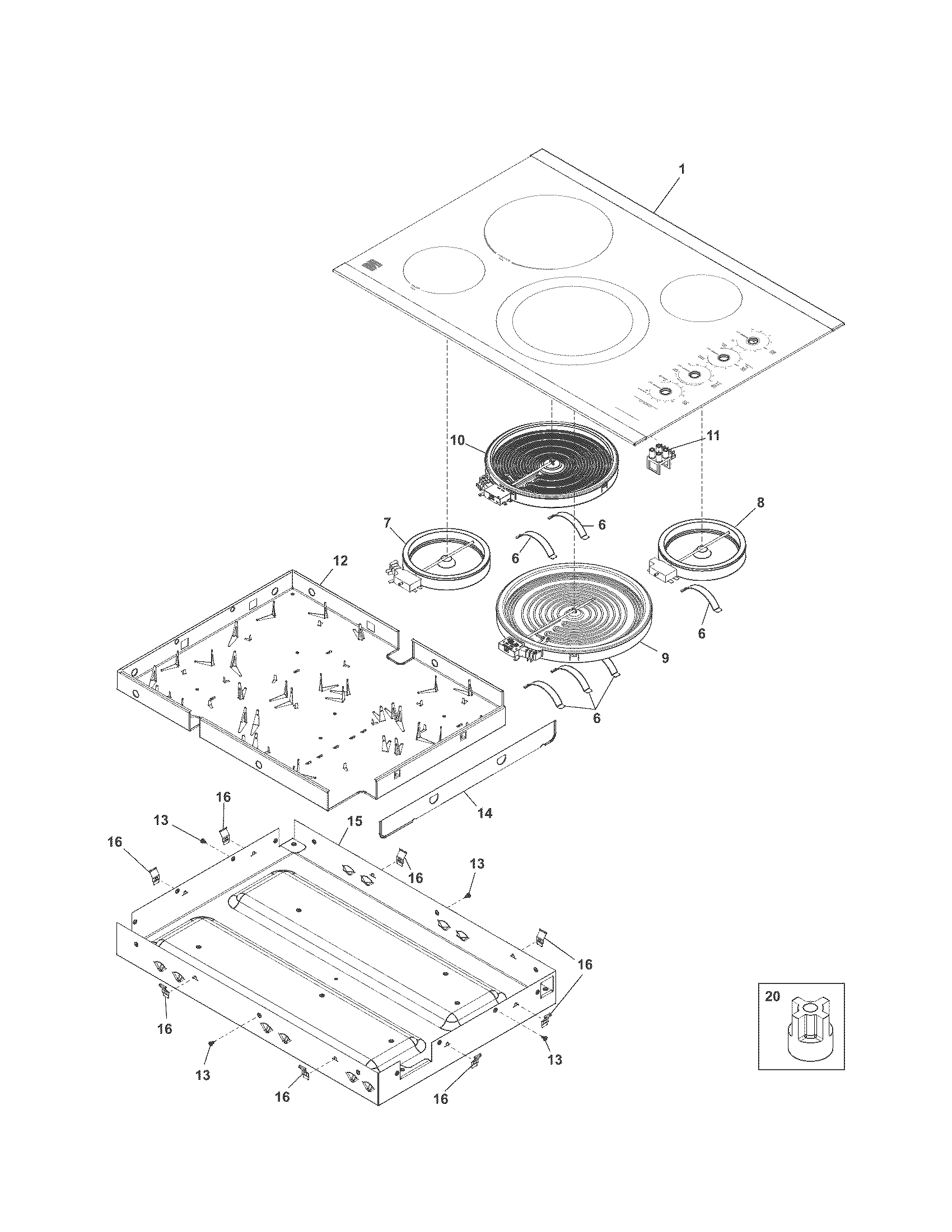 Main top/surface units