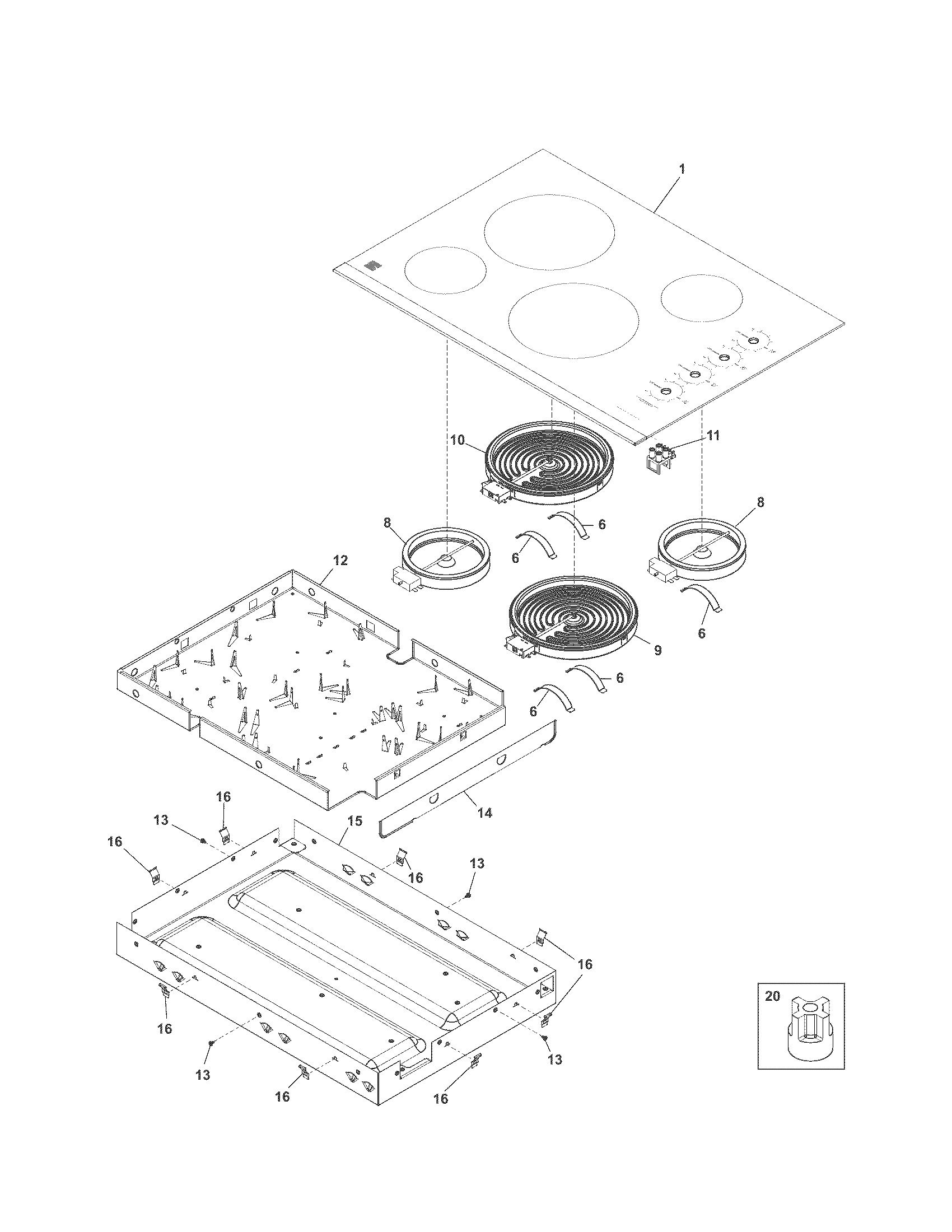 Main top/surface units
