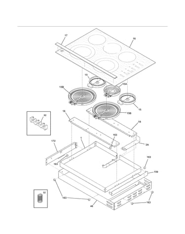 Main top/surface units