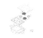 Frigidaire FFEC3024PSA main top/surface units diagram