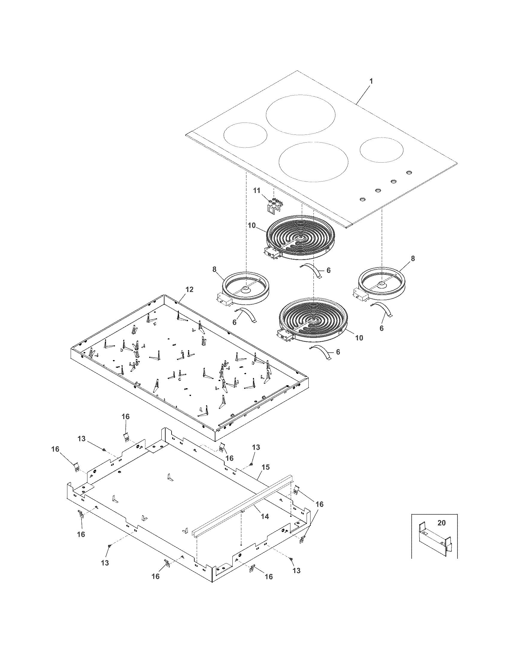 Main top/surface units