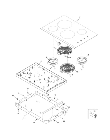 Main top/surface units